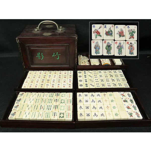 骨背竹造 公侯相将 麻雀牌をヤフオクに出品しております。 | 骨董品の