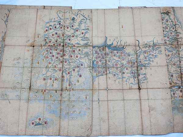 李氏朝鮮の古地図を世田谷区で買取させていただきました。 | 骨董品の