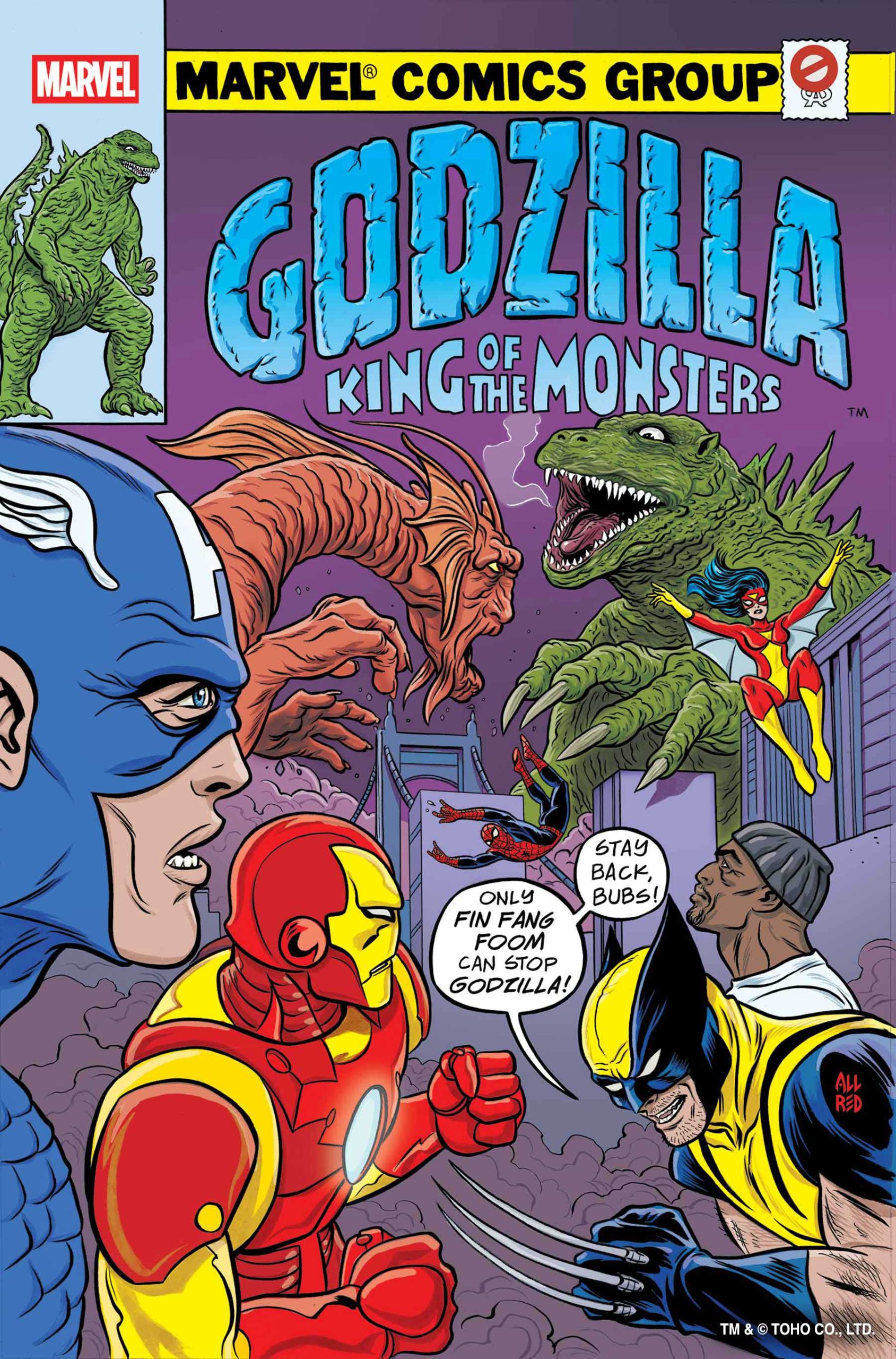 Get a closer look at 'Godzilla vs. Avengers' #1 • AIPT
