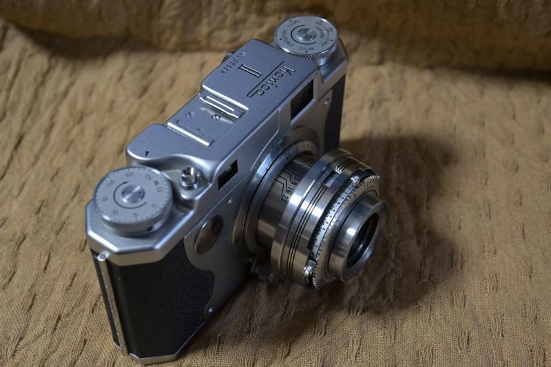 Konica ⅡB」レンズがHexarです 惚れ惚れしますね 65年前の小西六写真