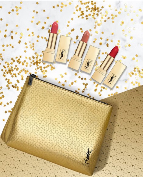 Yves Saint Laurent Holiday Gift Set Mini Rouge Pur Couture Satin