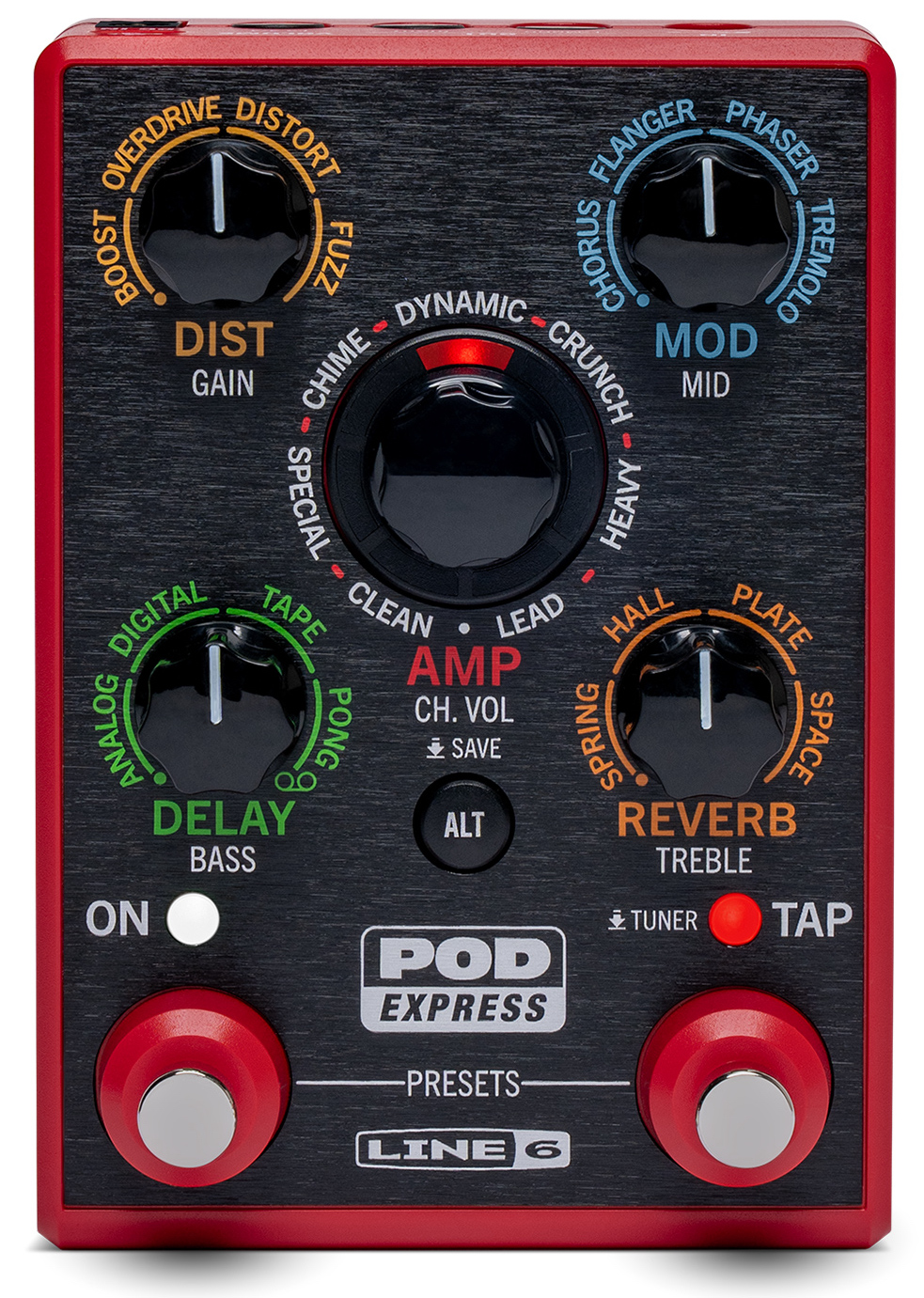 Line6がコンパクトなペダルエフェクター『POD Express Guitar』『POD