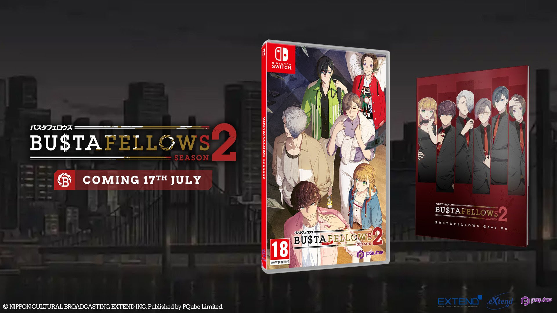 BUSTAFELLOWS Season 2 Releases July 17th on PC and Switch