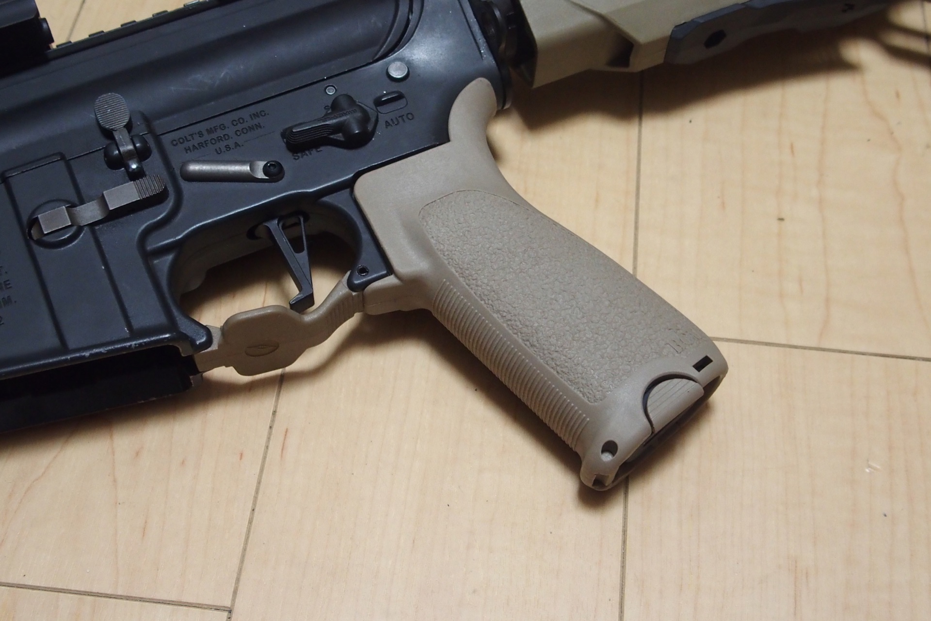 WA M4用に、実物 BCM ガンファイターグリップ MOD3を購入しました