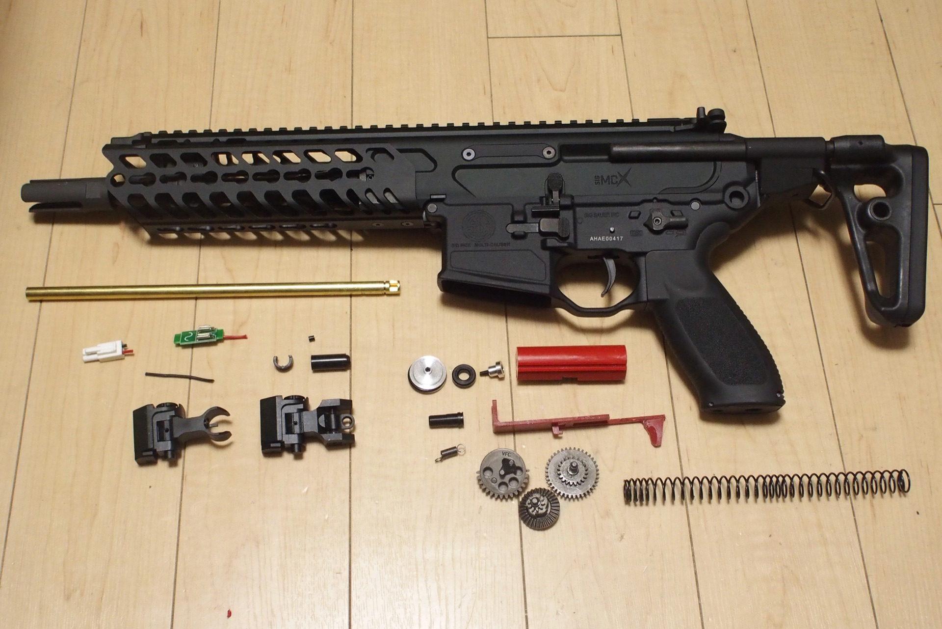 VFC/Cybergun SIG MCXの内部調整／カスタム（何の変哲もない普通の銃に