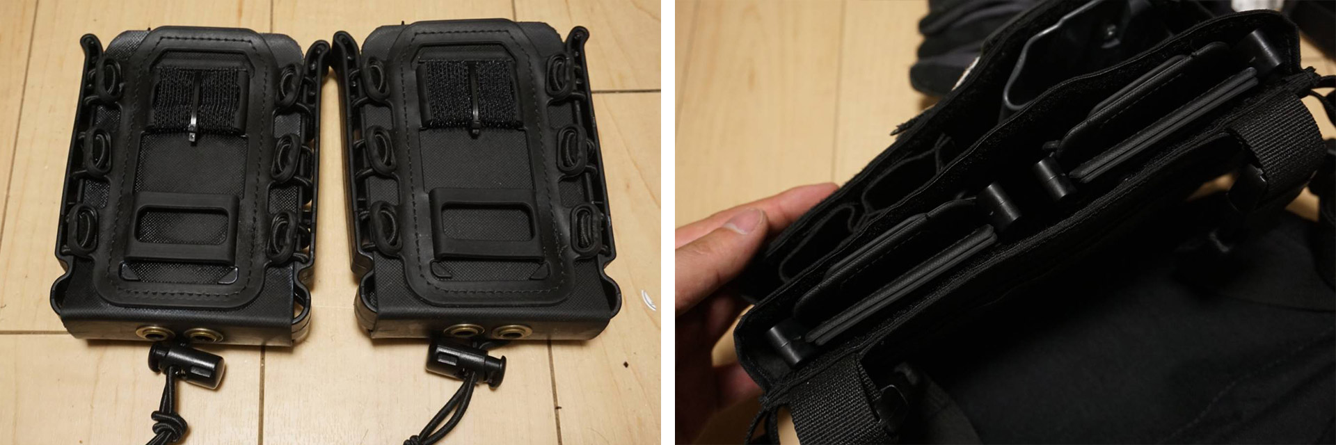 TWINFALCONS MK3 マイクロチェストリグを改造、カイデックスインサート