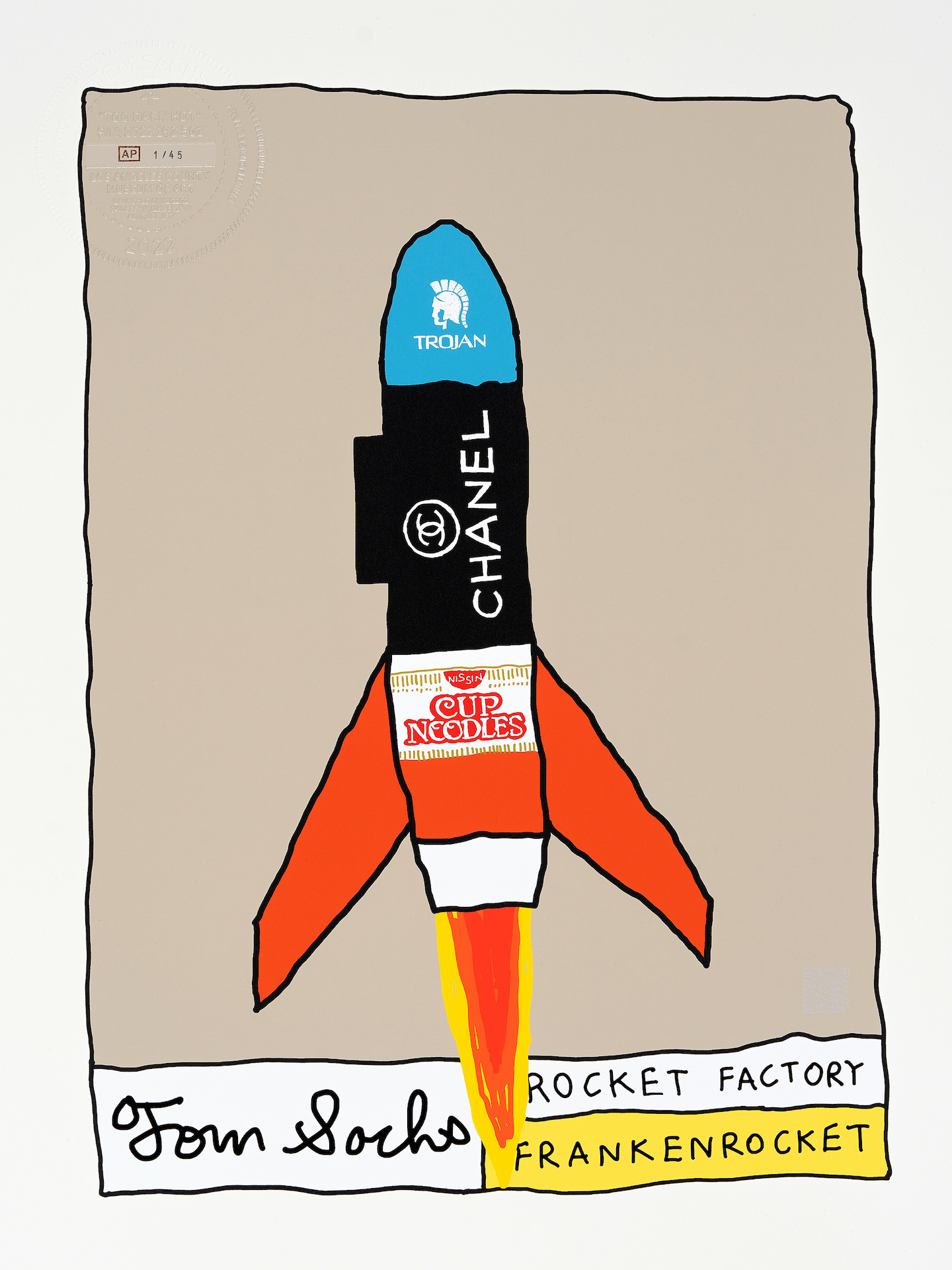 24時間限定販売】トム・サックス、3年ぶりのプリントエディション作品