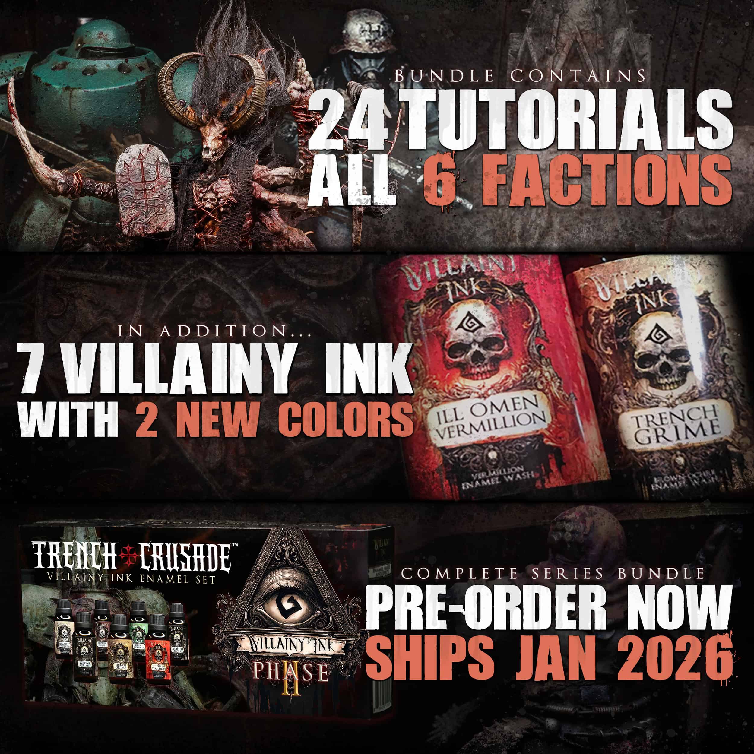Trench Crusade Official Licensed Set • Villainy Ink Bundle – The