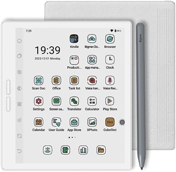 Android 14搭載の7型カラーE Ink端末「Bigme B751C S」登場。物理