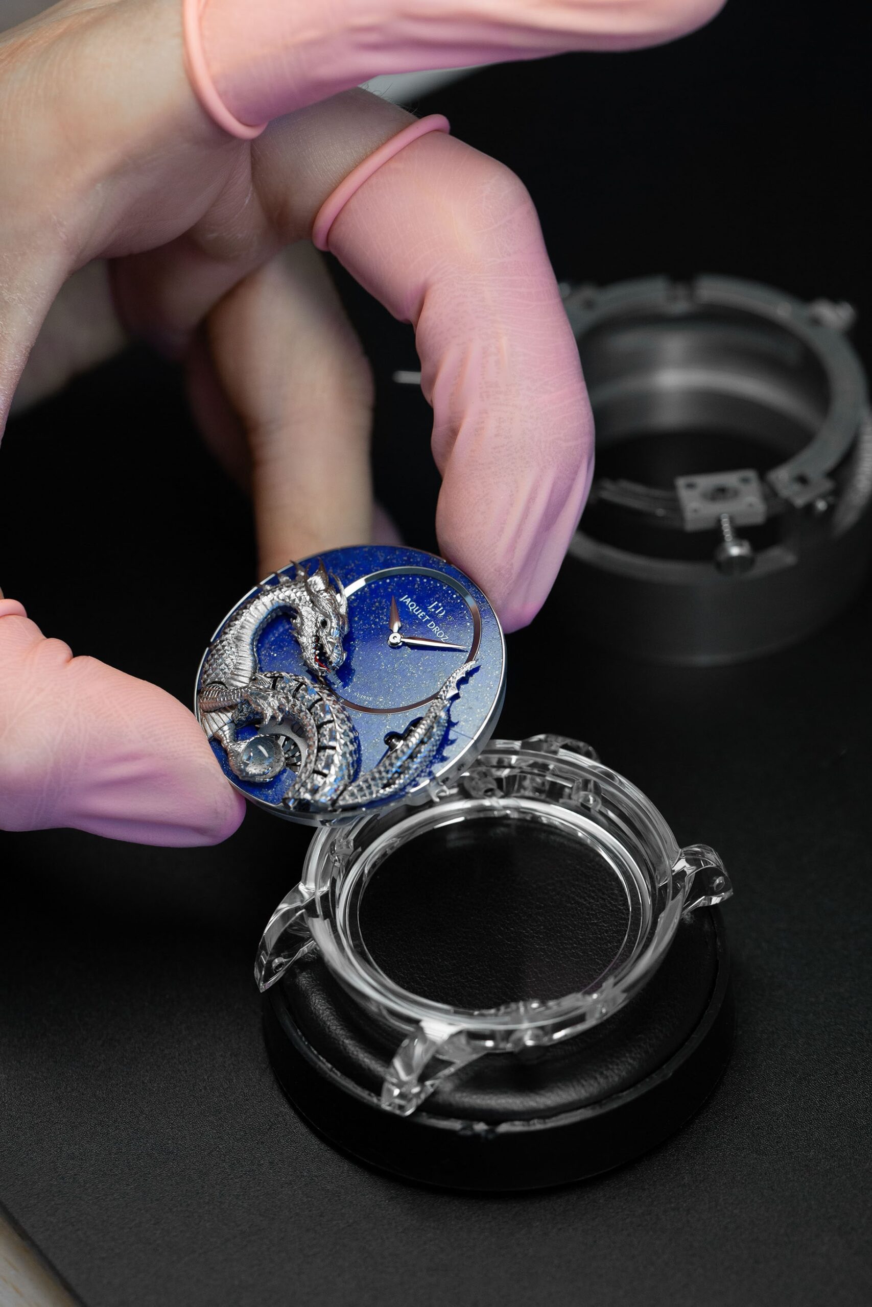 New: Jaquet Droz Dragon Automaton Sapphire Lapis Lazuli :
