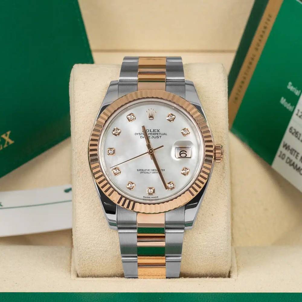 Rolex Datejust 41mm - Ref: 126331-0013 - White Mother of Pearl