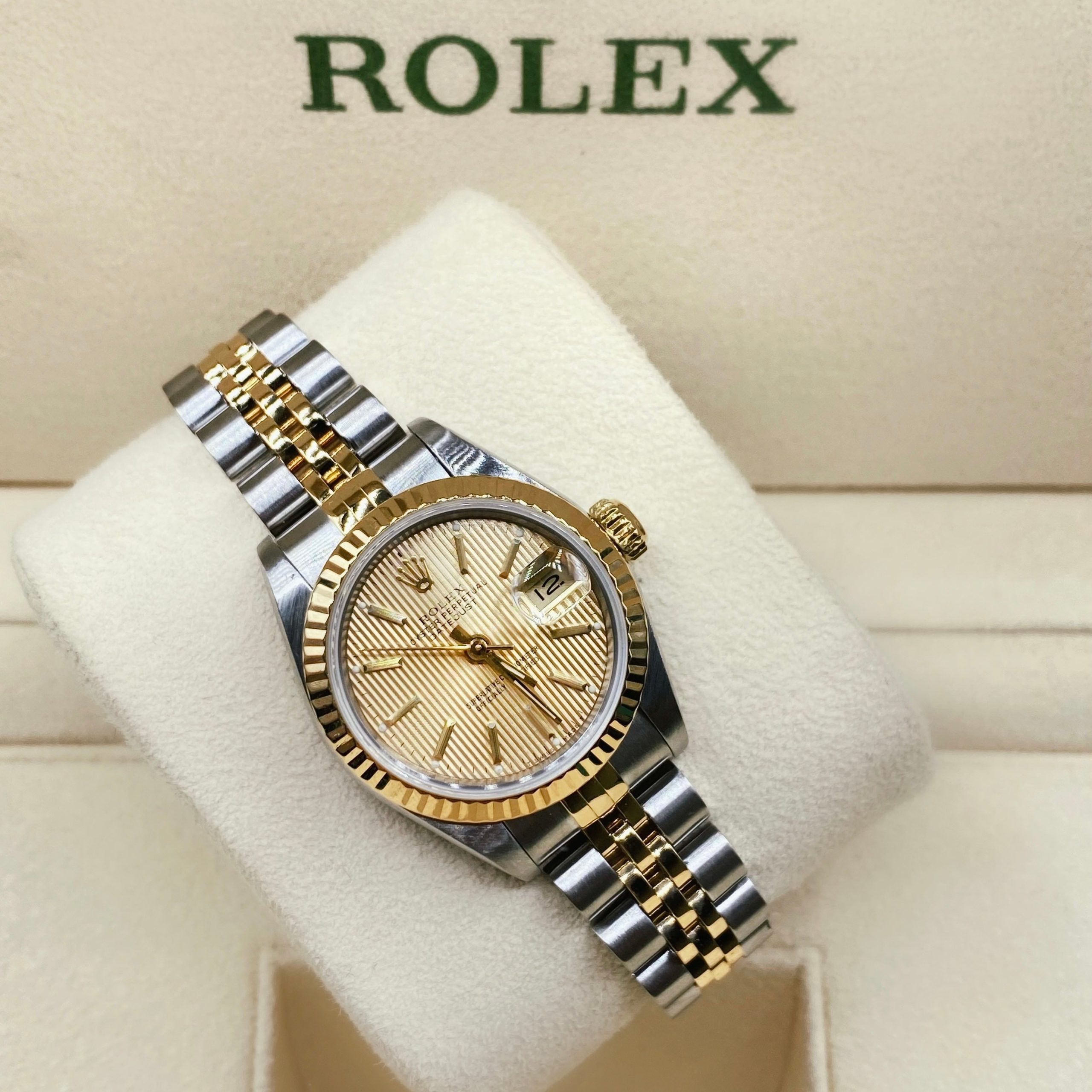 Rolex Datejust 69173 | Champagne Dial Two Tone Jubilee