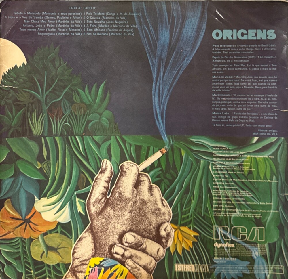 Martinho da Vila - Origens (Pelo Telefone)(1973) - Estilhaços Discos