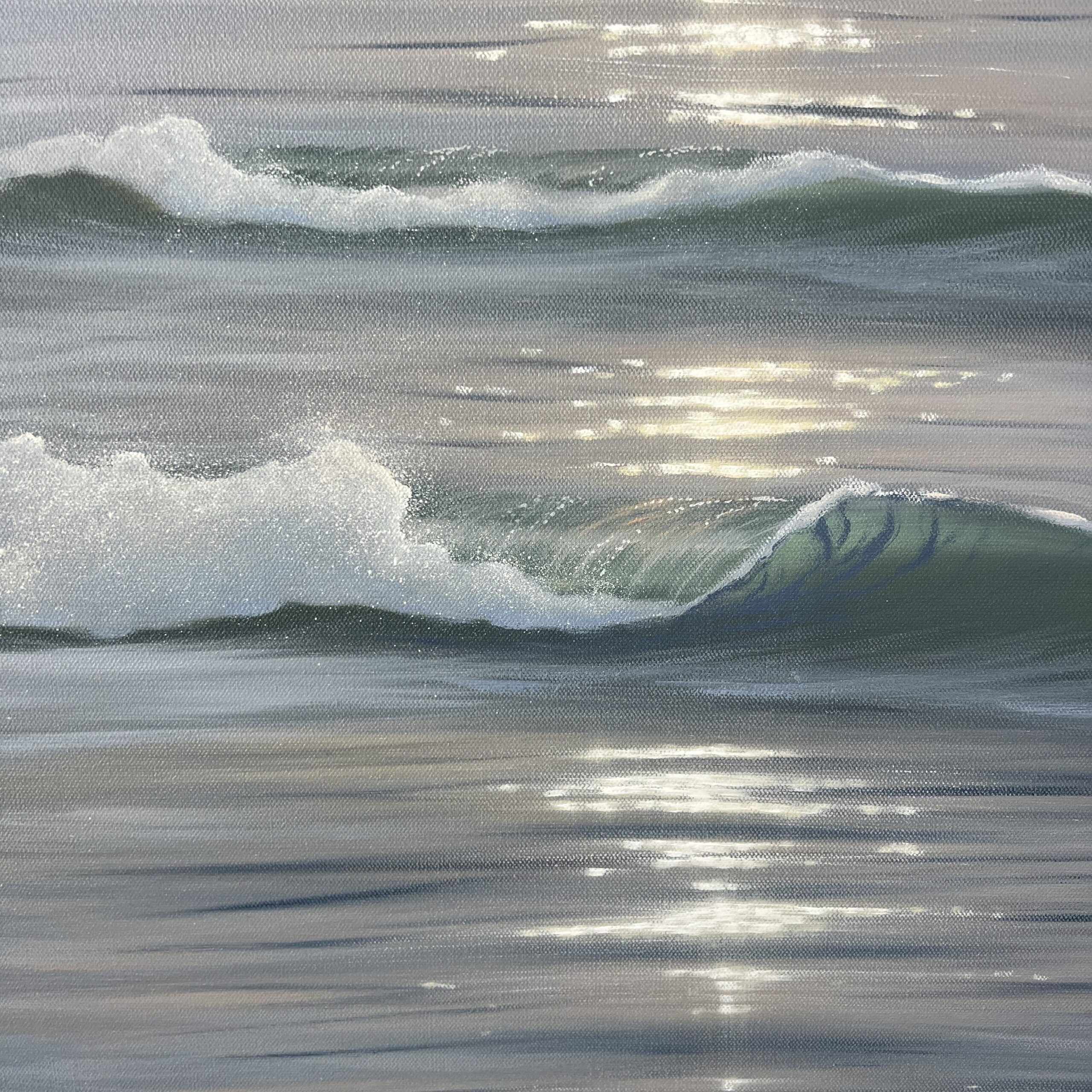 Evening Glow - Original Florida Gulf Coast Sunset Painting 24x36