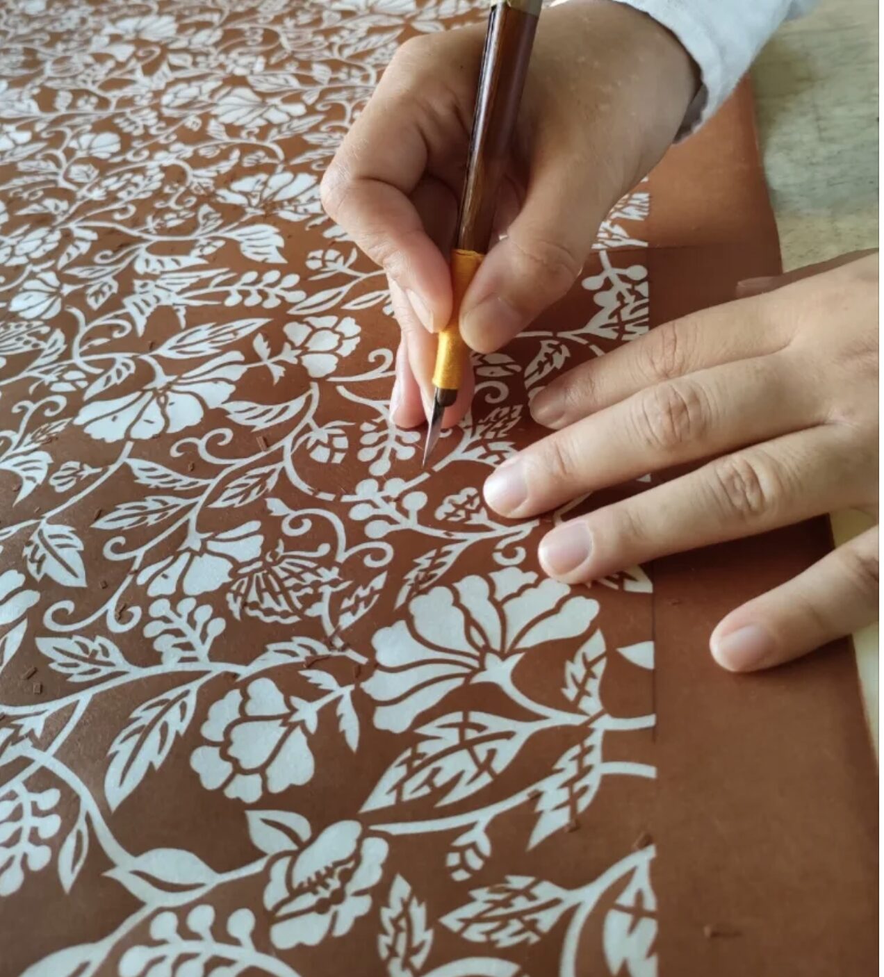 伝統工芸「伊勢型紙」とG3sewing - G3Sewing [手作りがま口バッグ]