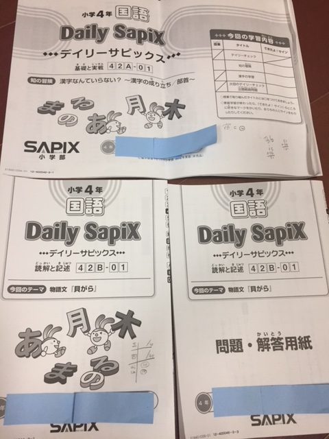 どうする？】サピックスの宿題の量と取り組み方（国語・社会） 小3/2