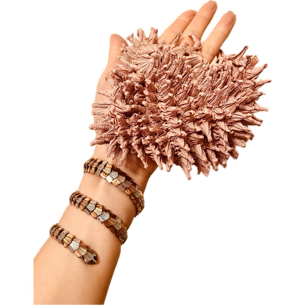 Spiky Shibori Handbag | 500 years of Japanese Tie Dye Technique