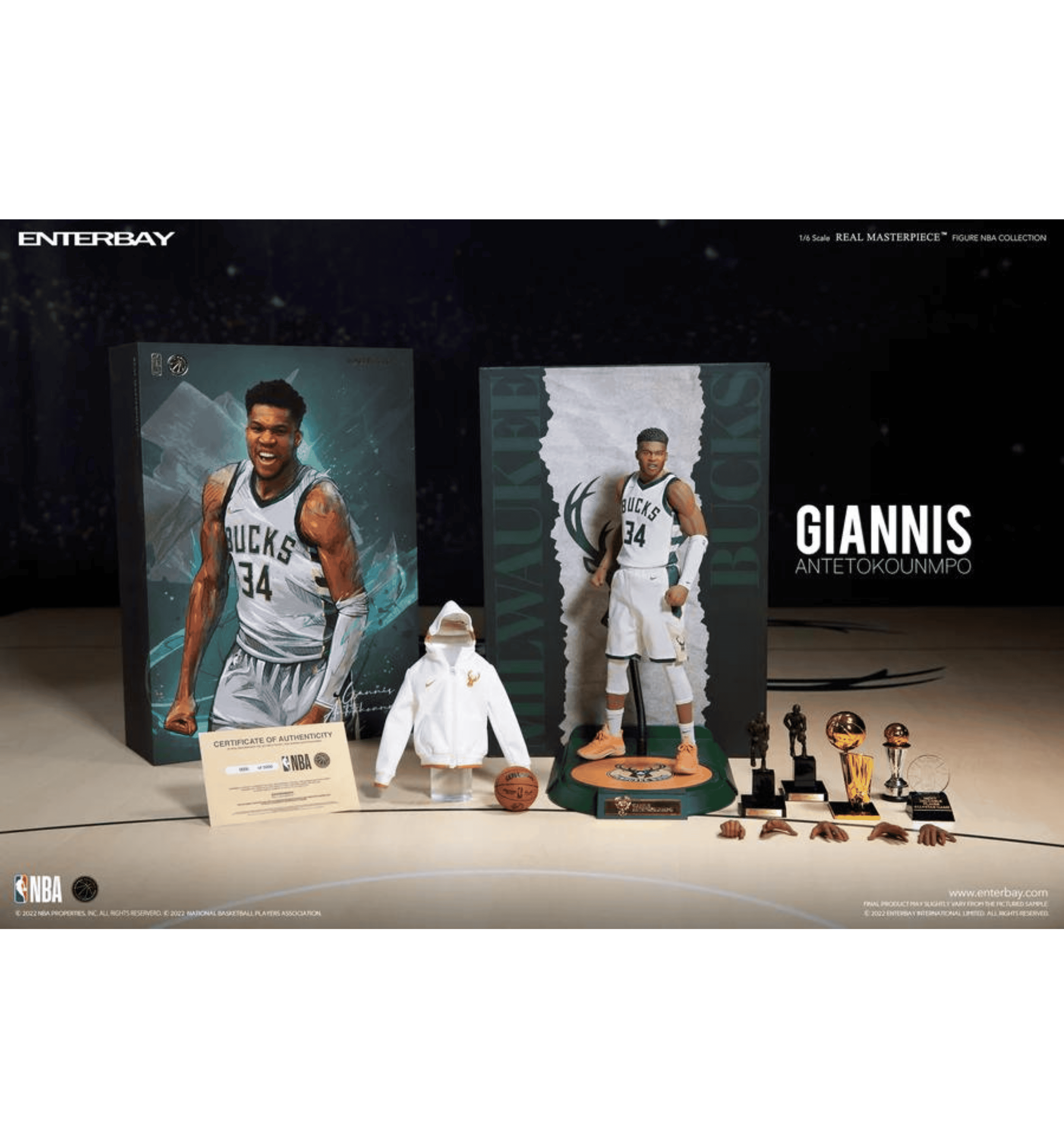 Enterbay 1/6 NBA Collection: Giannis Antetokounmpo NBA Action