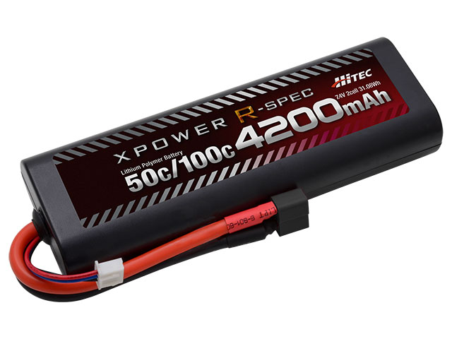 XPOWER R-SPEC Li-Po 7.4V 4200mAh 50C/100C タミヤタイプコネクター