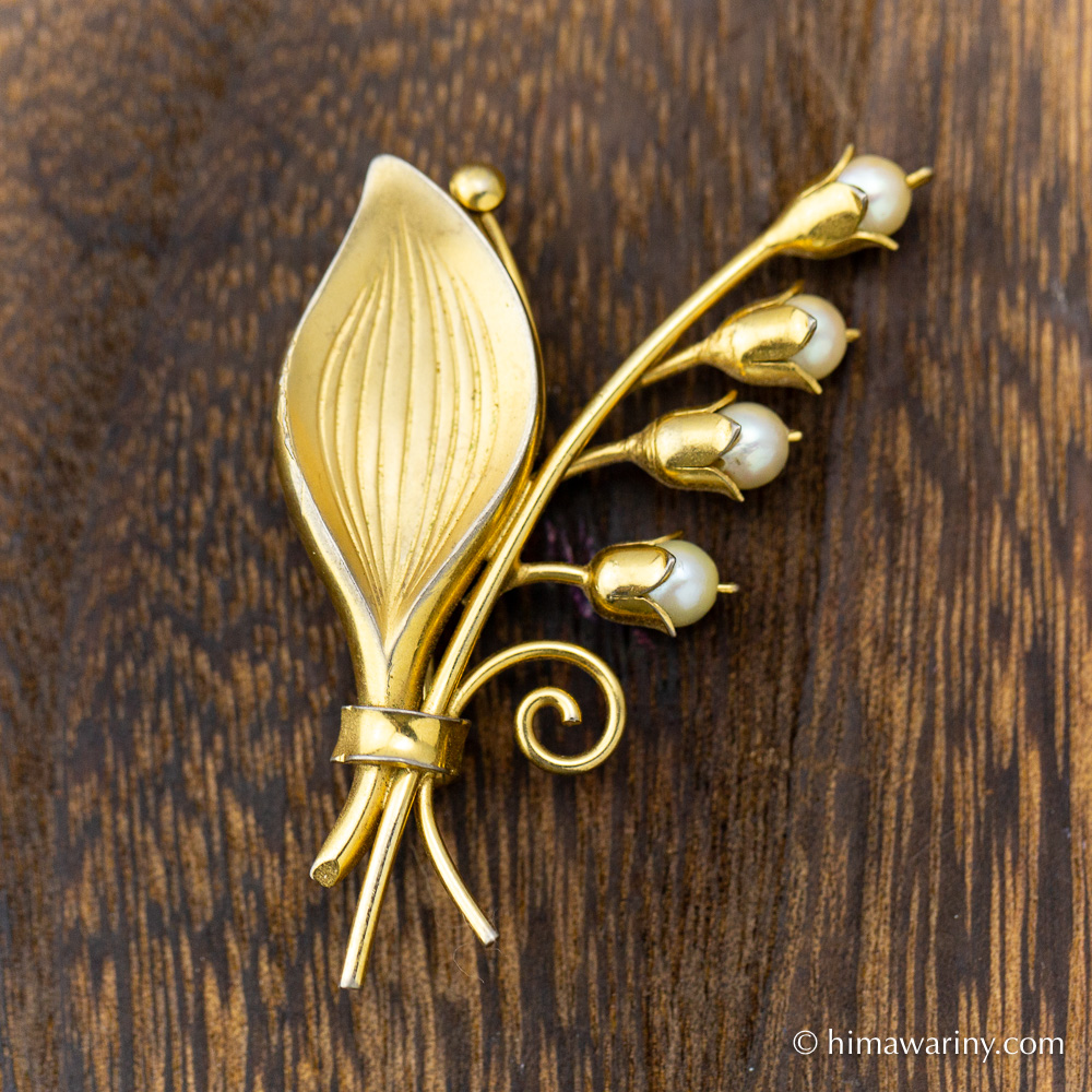 ビンテージ】マイケルミショー Wisteria ブローチ ビンテージ