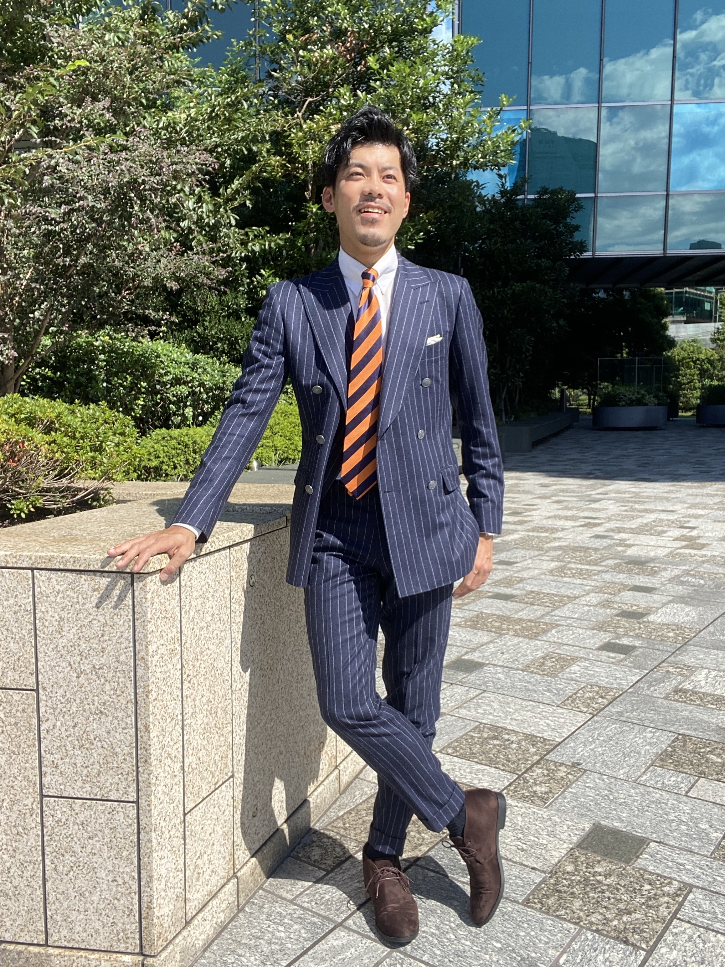 CANONICO(カノニコ)のツヤが綺麗なSUPER'120フランネルダブルブレスト