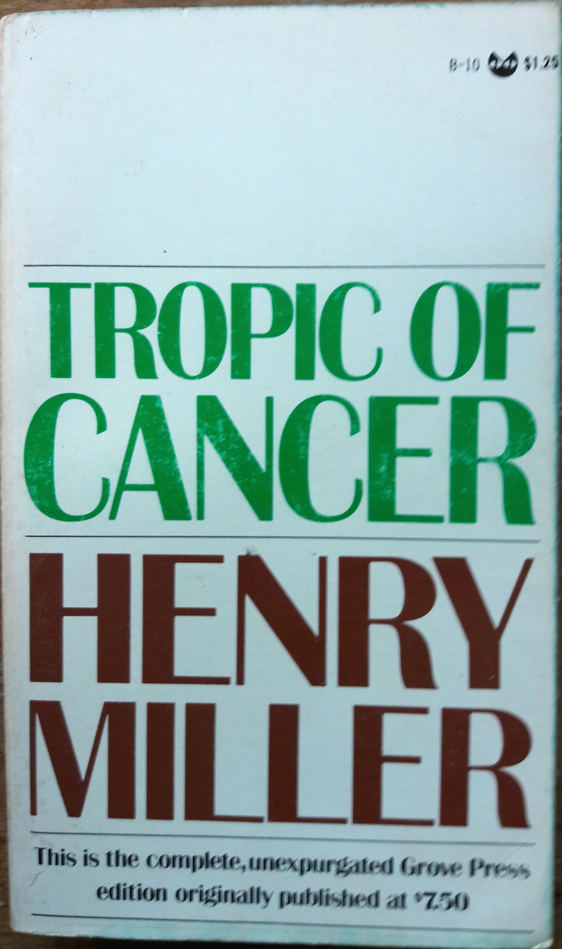 Henry Miller's “Tropic of Cancer” – The Coming of the Toads