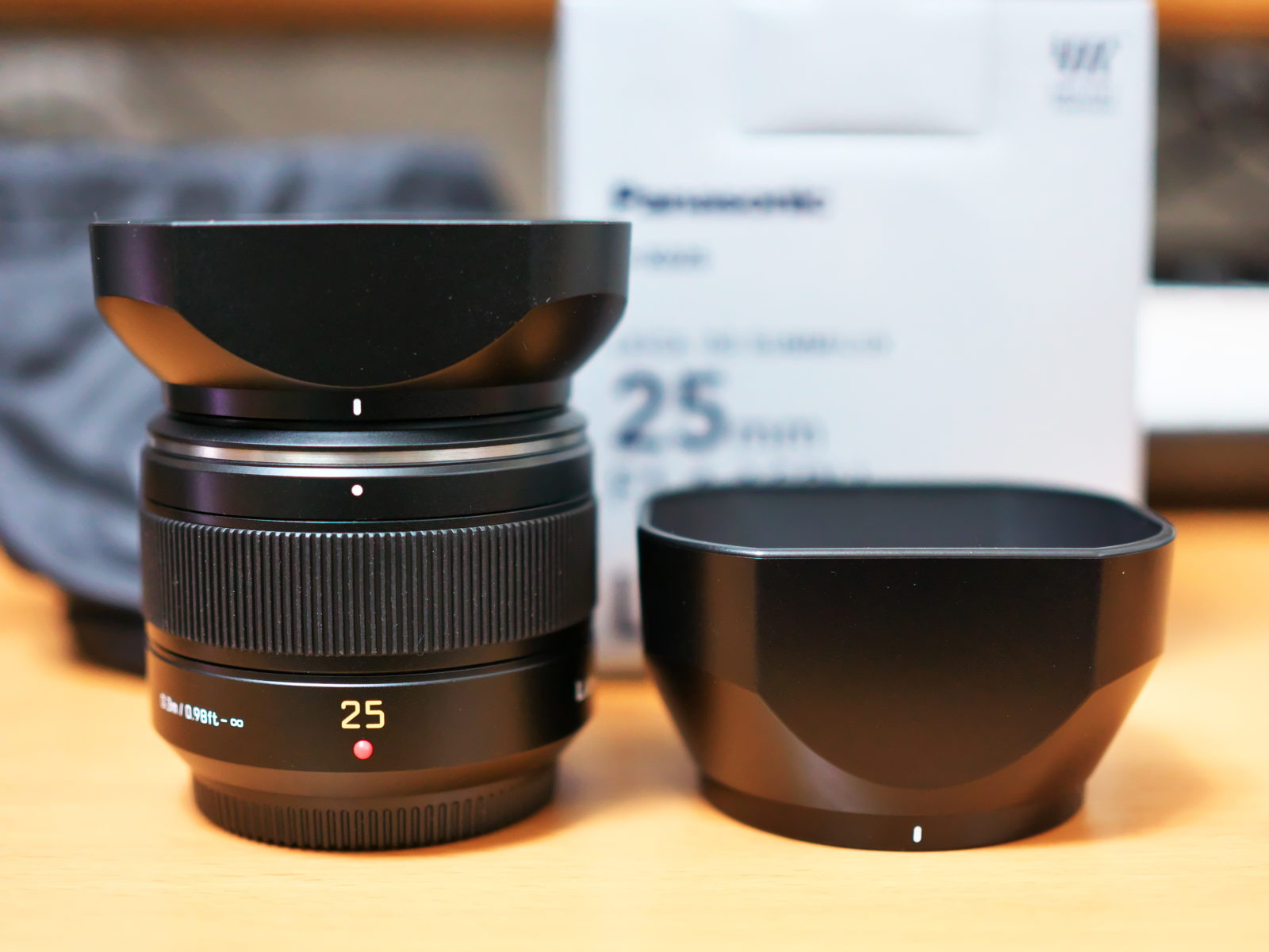 フード・フィルター付] Panasonic LEICA 25mm F1.4 パナソニック