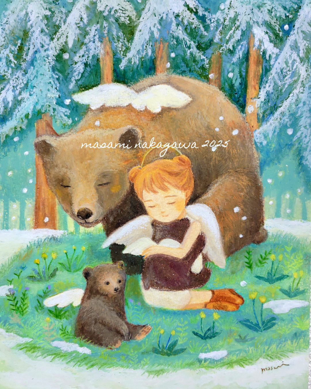 2025新作天使画「I LOVE BEAR」作品解説 | 想い伝えるSpi×Art【中川