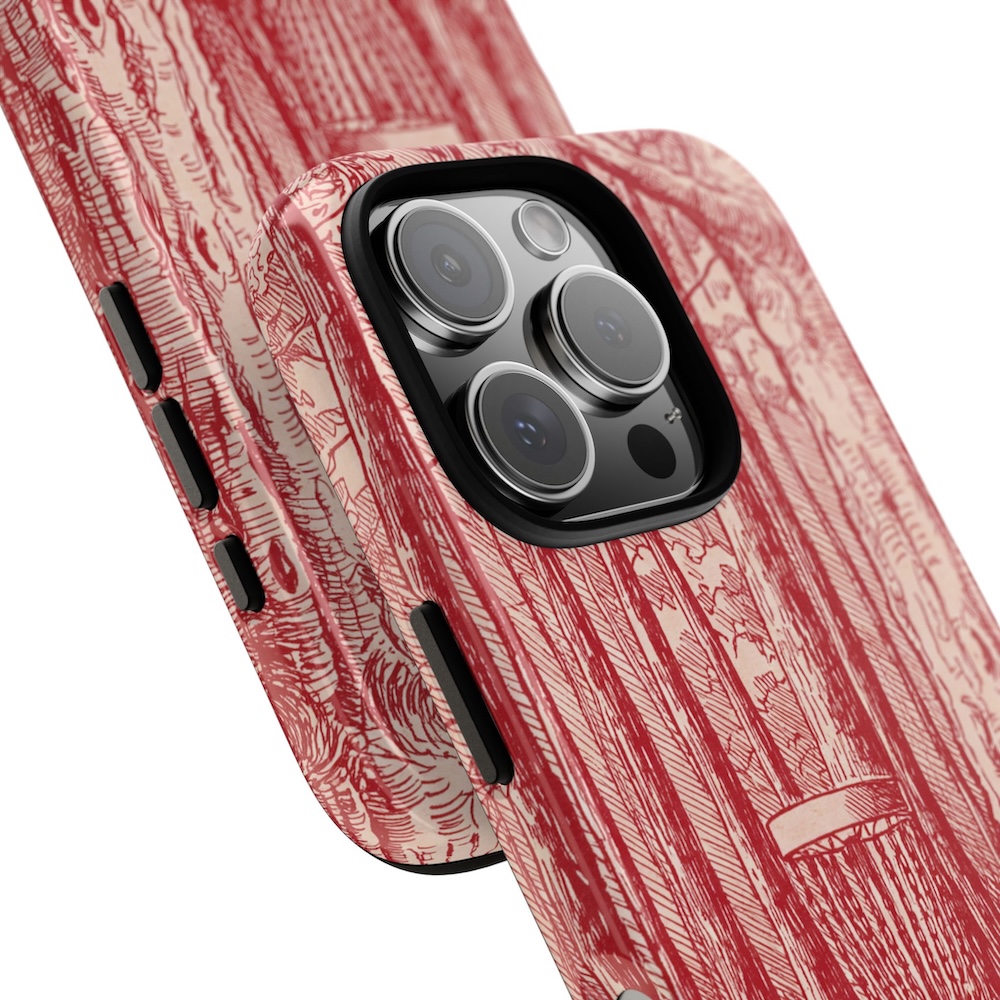 iPhone Tough Case: The Guardian (Cherry Red) - McChainz' Disc