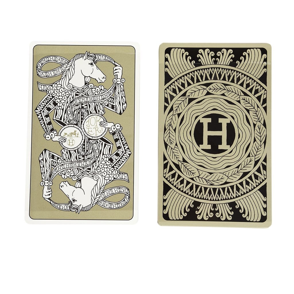 Hermes Jumbo Playing Cards Set Les 4 Mondes GM New w/Box | Mightychic