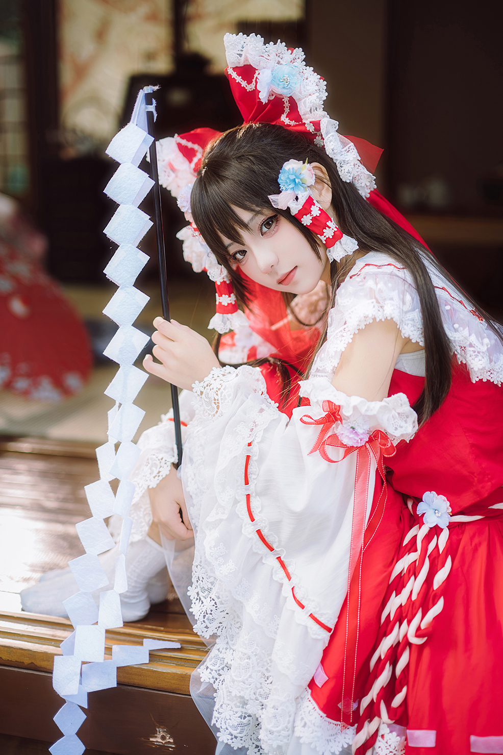 東方Project: 博麗霊夢 コスプレ 花灵梦 HANA (森森仙) SailorStyle