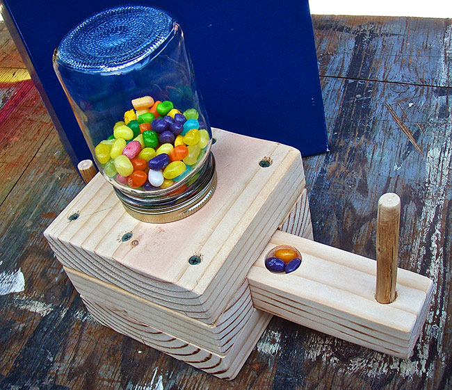 How to Make a Homemade Wooden Candy Dispenser