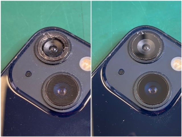 iPhone13 128GB 画面割れ 背面割れ有 カメラFaceID可 iPhone13 128GB