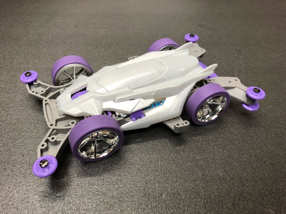 ミニ四駆【DCR-01 (デクロス-01) パープルスペシャル】 MAシャーシ①