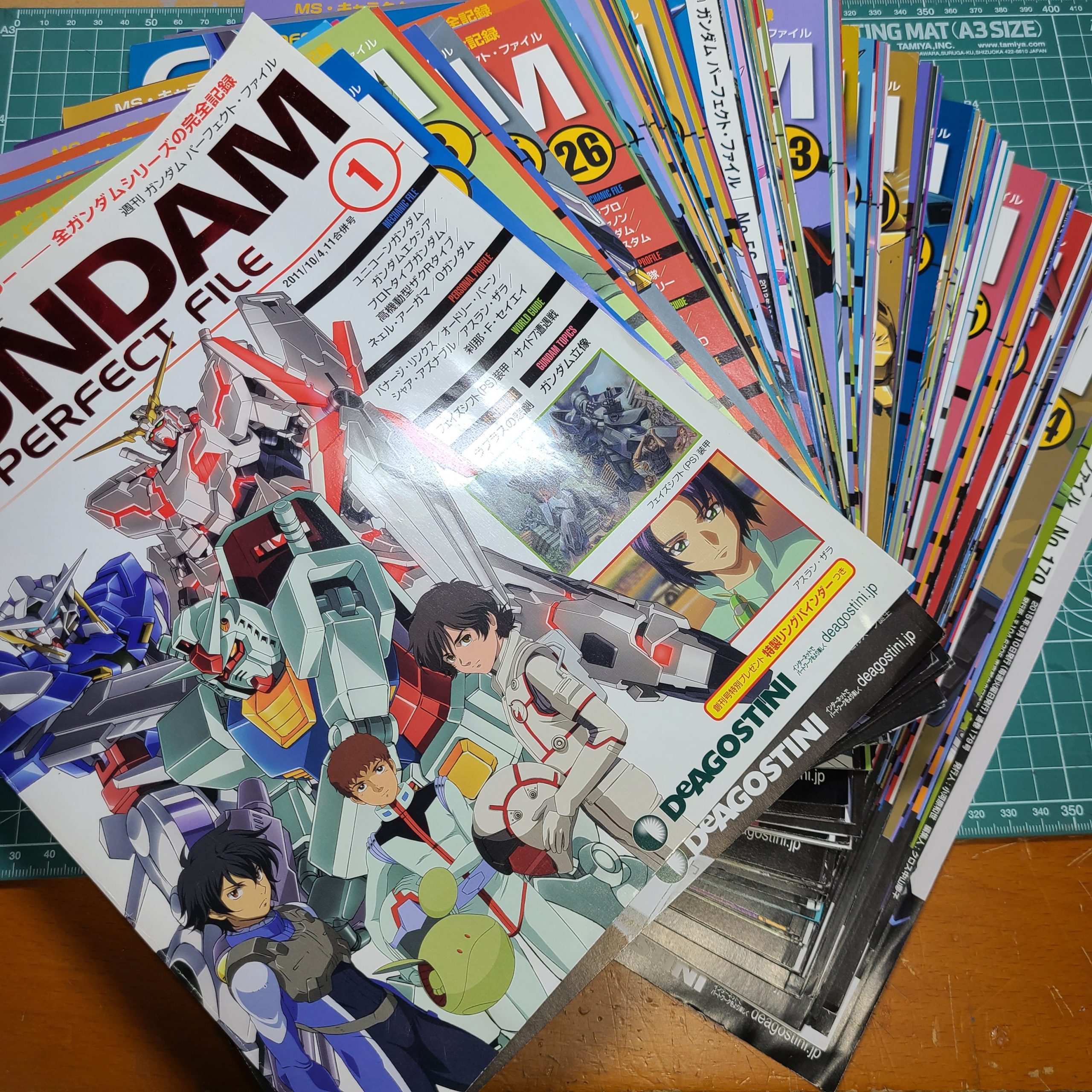 今頃？w、「週刊 ガンダム パーフェクト・ファイル」を整理しました