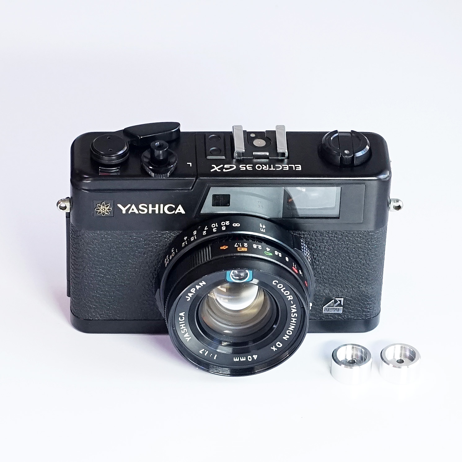 売り切れ YASHICA ELECTRO 35 GX LR44→HM-N電池変換アダプター付