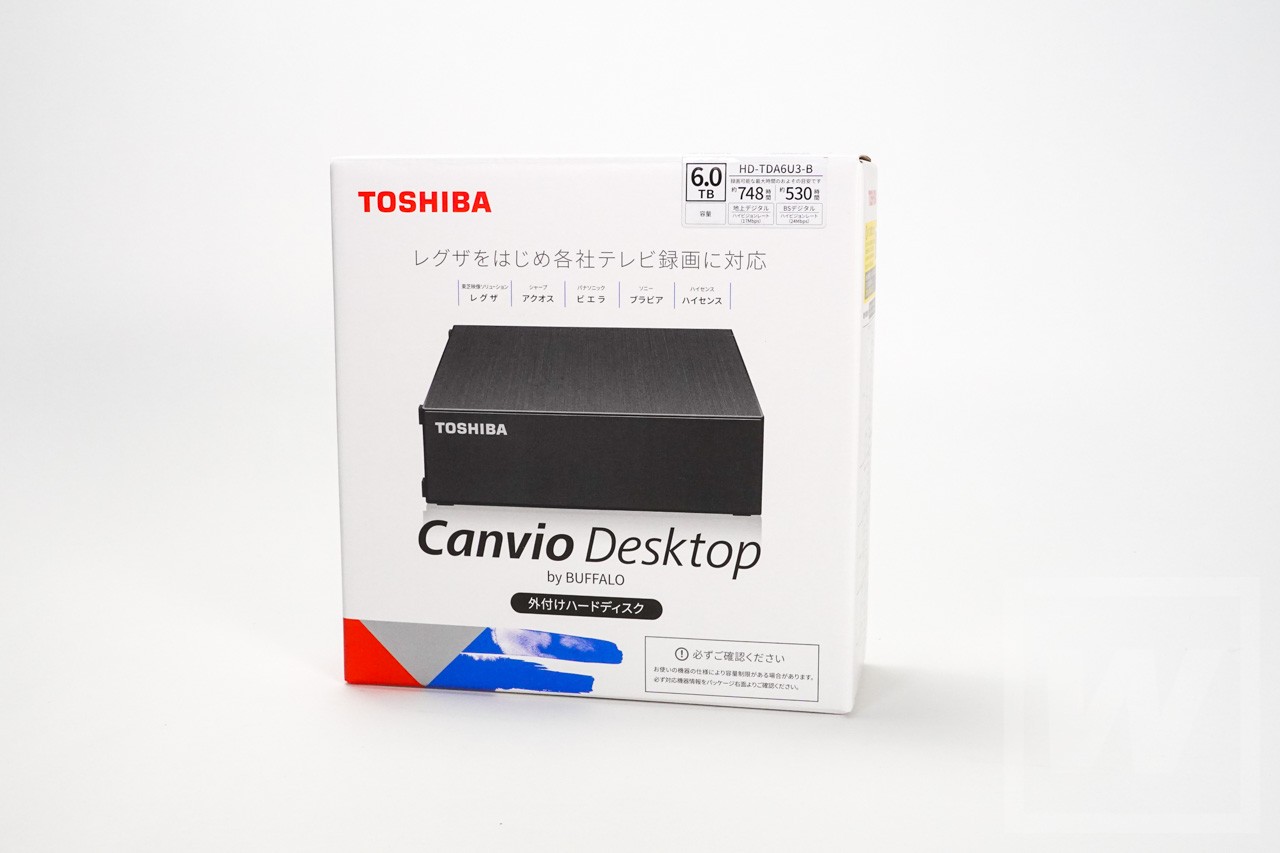 コンパクトで静か！TV録画にも対応したUSB HDD 東芝 Canvio Desktop HD