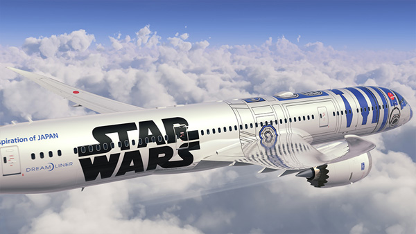 Coming in the fall: ANA to introduce a R2-D2 Star Wars Boeing 787