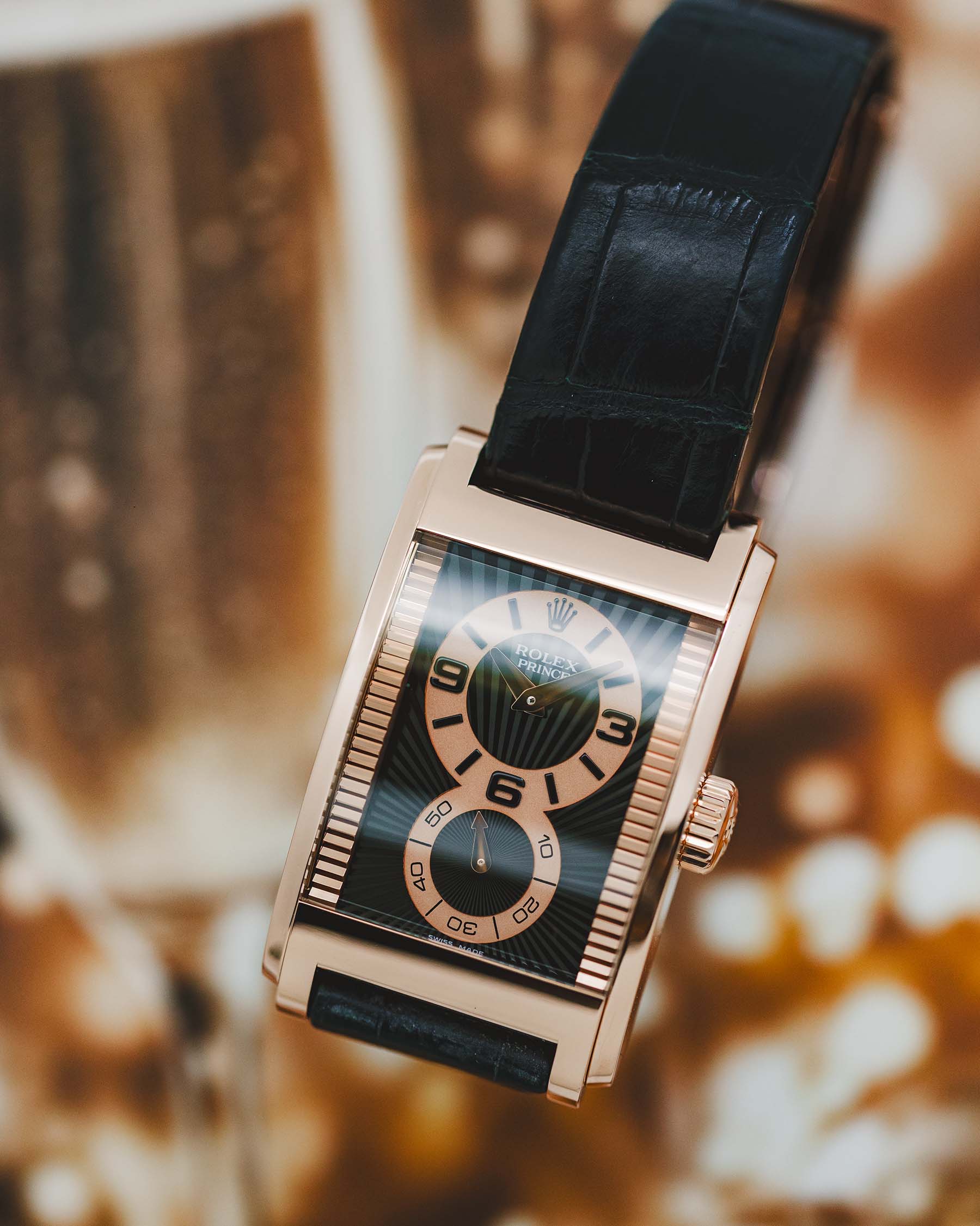 Rolex Cellini Prince ref 5441/9 18K Rose Gold Mint Box & Papers!