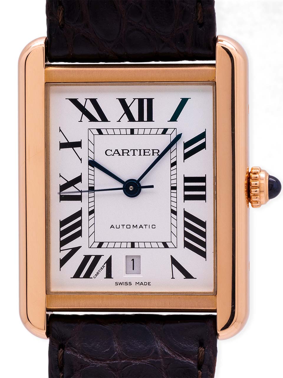 Cartier Tank Solo XL 18K Rose Gold & SS ref 2442 circa 2010+