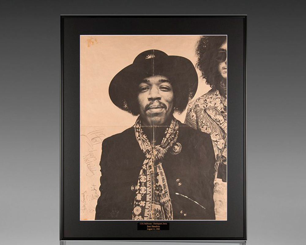 Jimi Hendrix Signed Experience Poster. - Raptis Rare Books | Fine