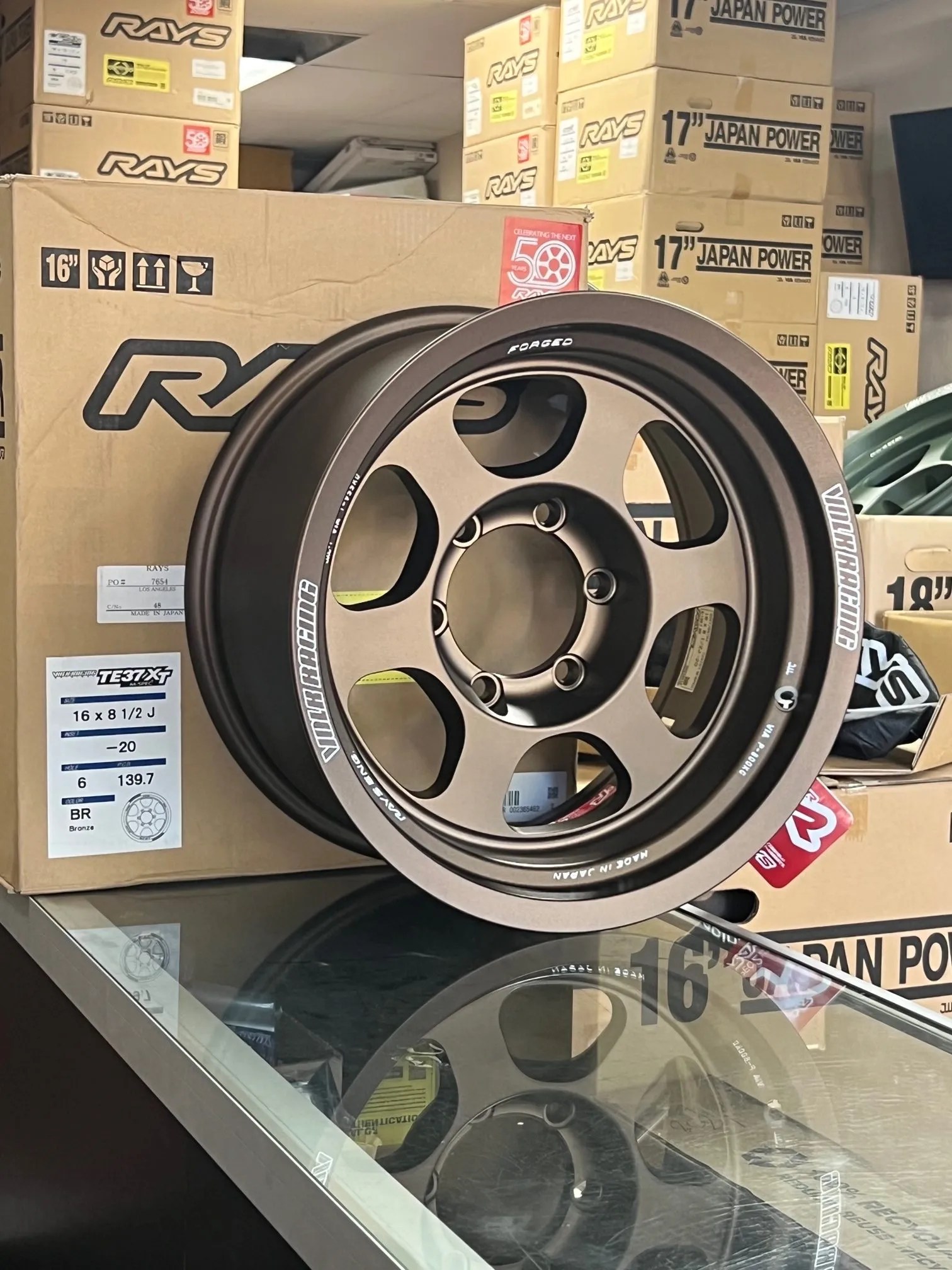 Volk Racing TE37XT 16x8.5 -10 offset 6x139 Bronze - Showstoppers