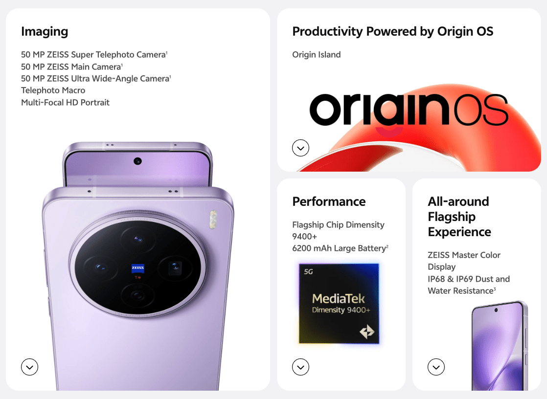 vivo X200T With Triple 50MP ZEISS Cameras, Dimensity 9400+ SoC