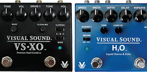 Visual Sound's H20 V3 Liquid Chorus & Echo and VS-XO Premium Dual