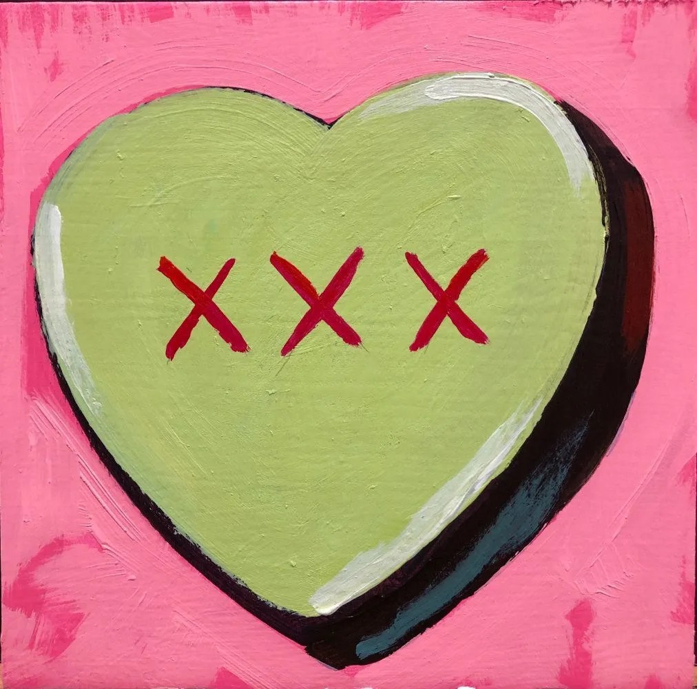Hit Single XXX Sweetheart candy original painting » Will Eskridge