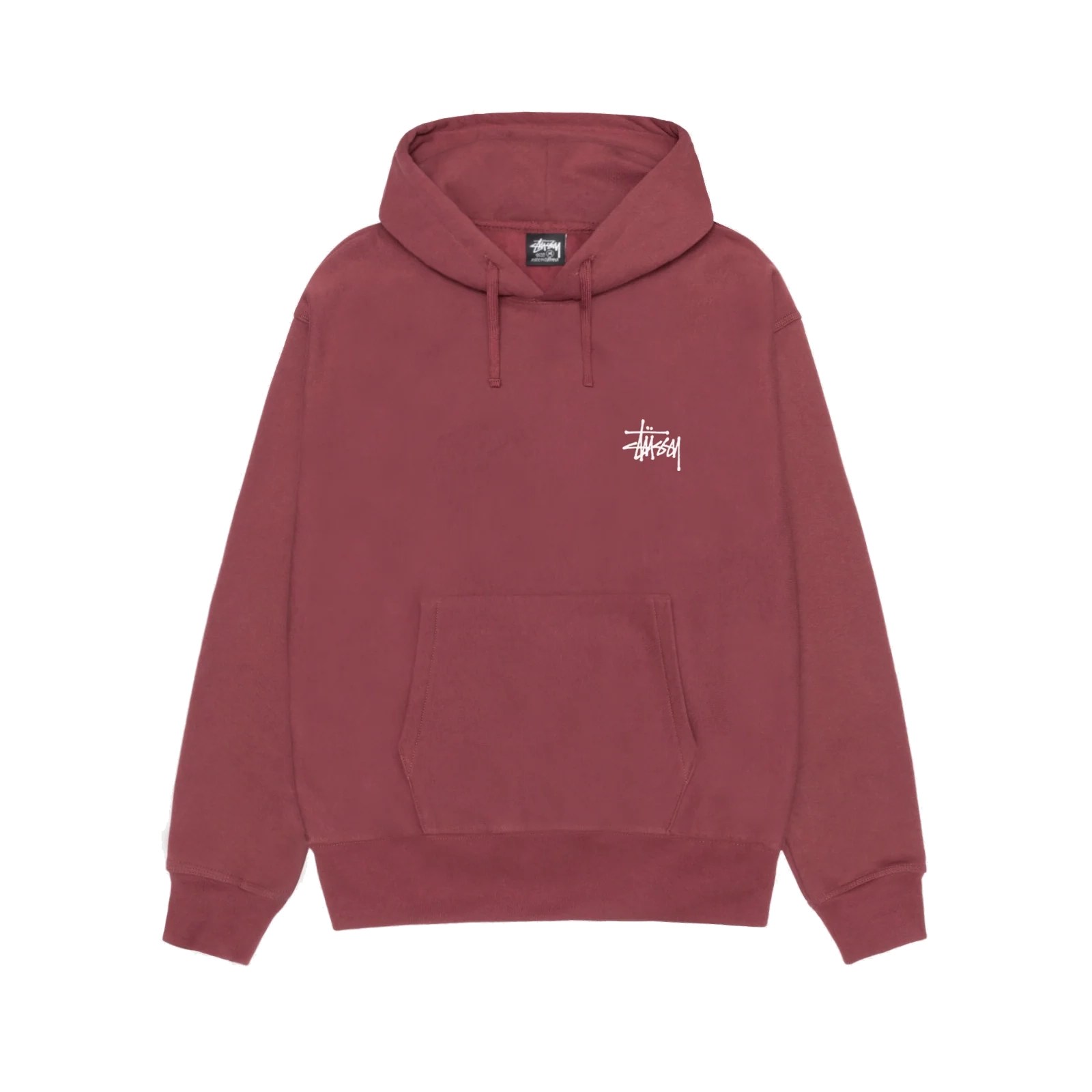 Stussy Basic Curry Maroon Hoodie
