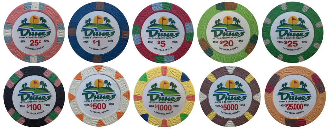 Dunes Clay Poker Chips - Apache Poker Chips