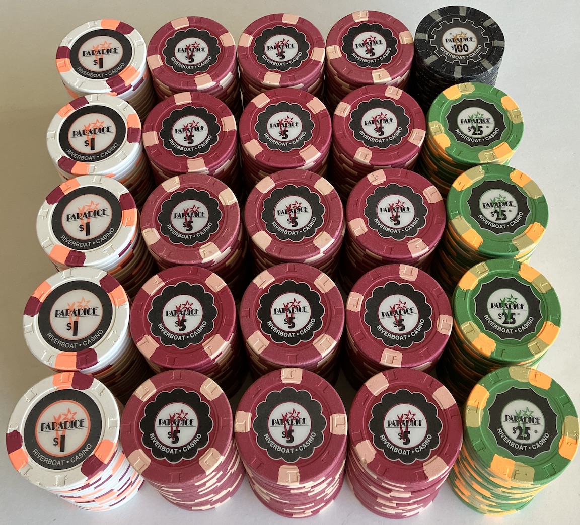 500 Par A Dice Casino Paulson Poker Chips - Apache Poker Chips