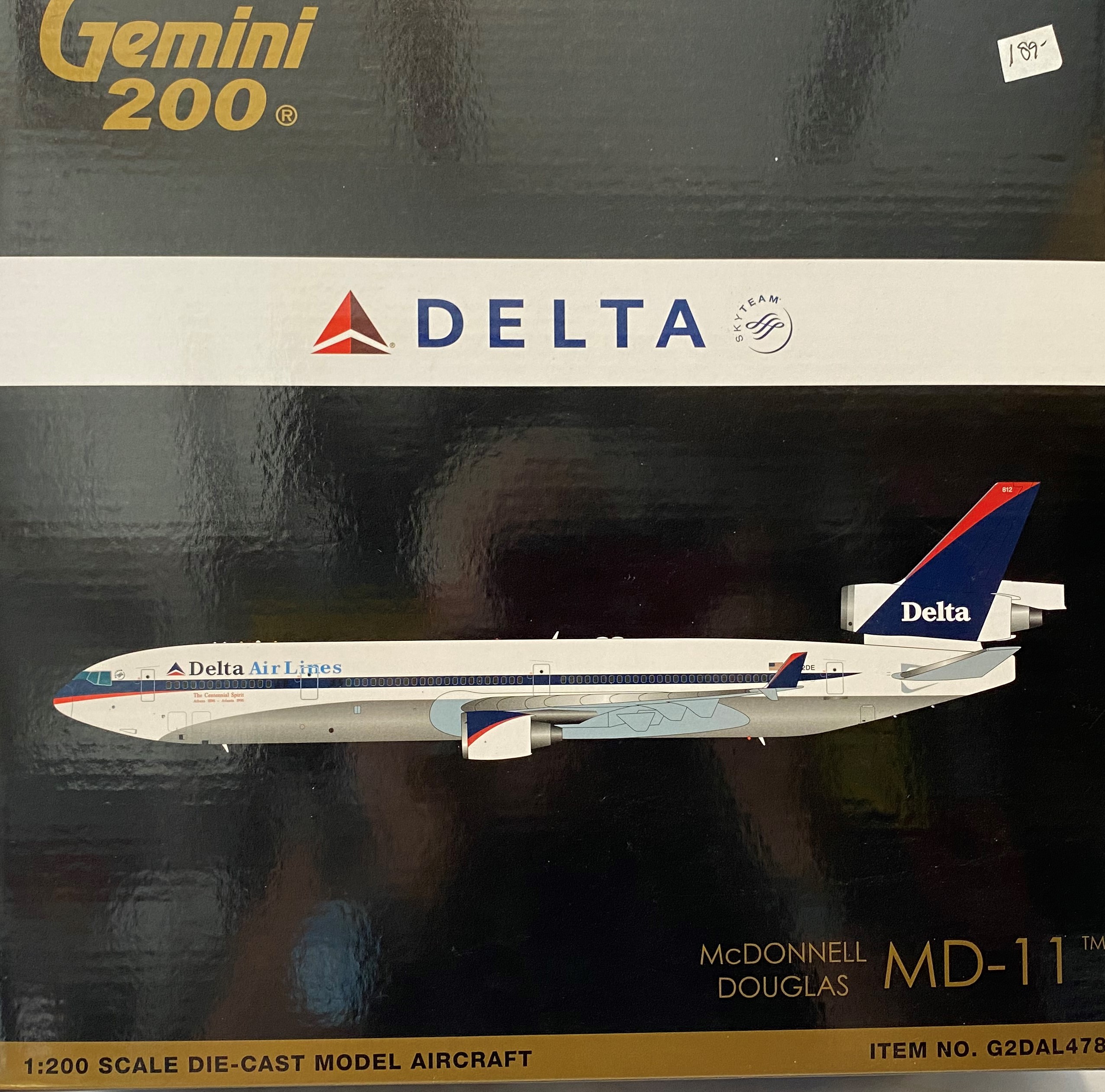Gemini McDonnell Douglas MD-11 (Delta Airline) 1:200 - Big Bill's