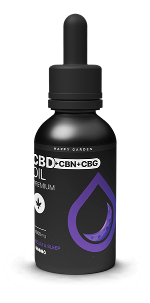 CBN & CBG & CBD Oil 4000mg | Premium Cannabinoid Blend | Happy Garden